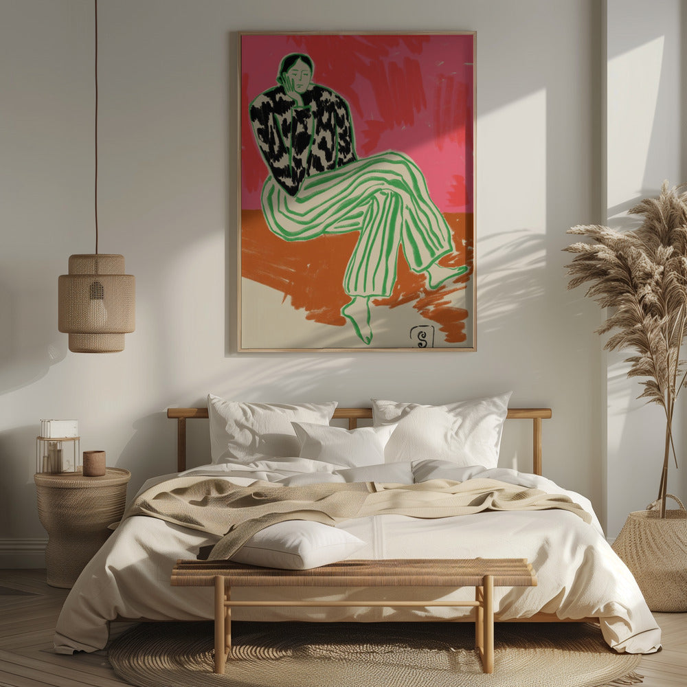 Calm Woman Portrait Poster
